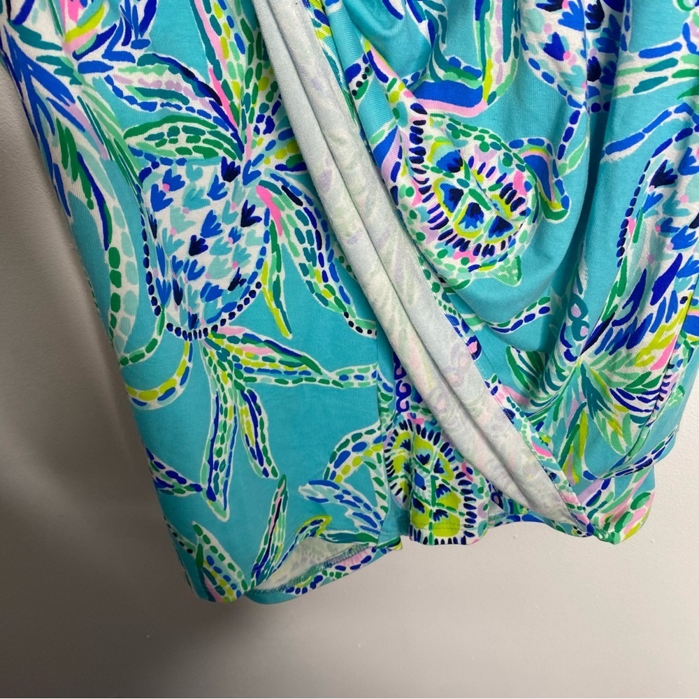 Lilly Pulitzer Gianni Skort Romper in "Bermuda Blue Turtle" XXS - Picture 7 of 10